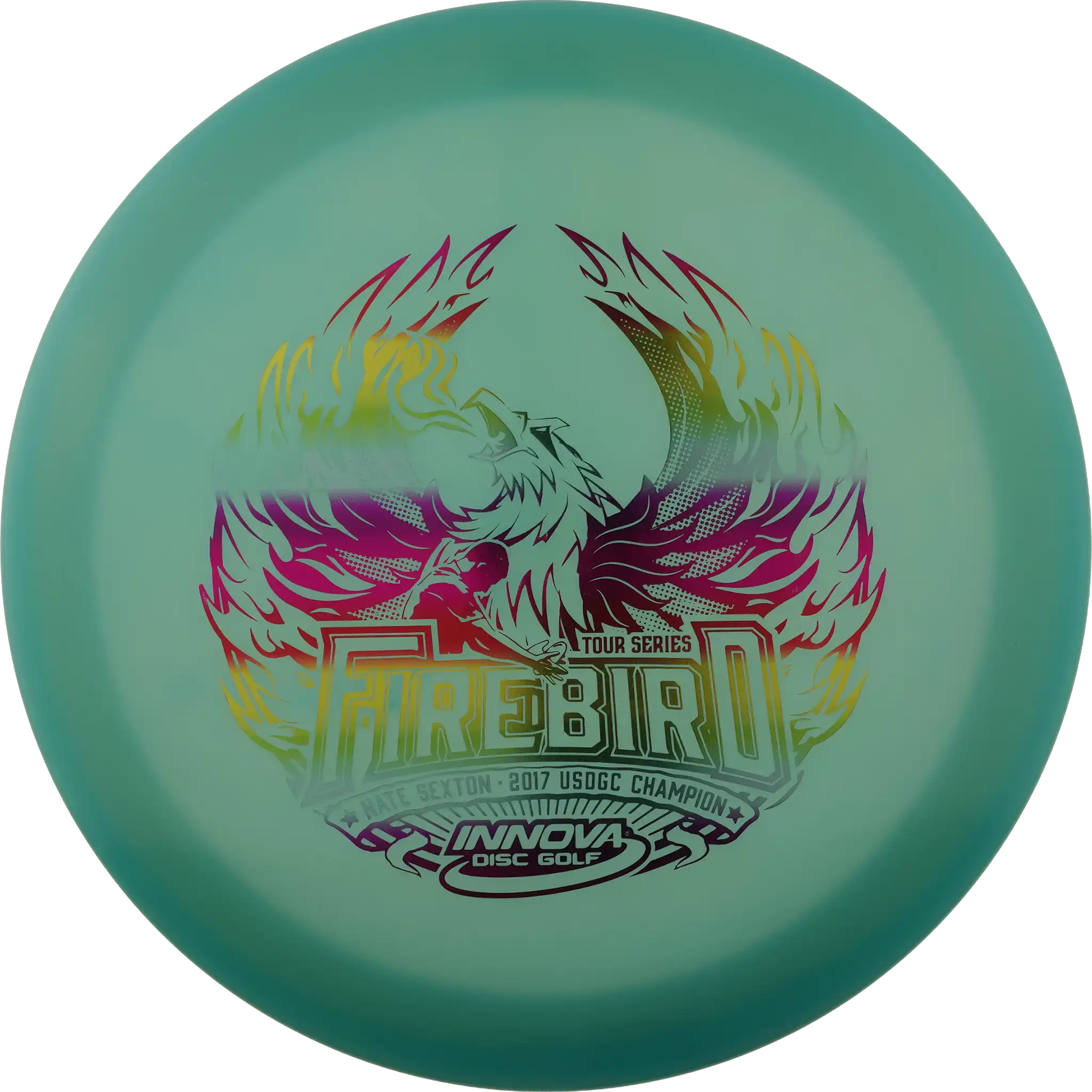 Color Glow Champion Firebird - Nate Sexton 2018 Rainbow Stamp
