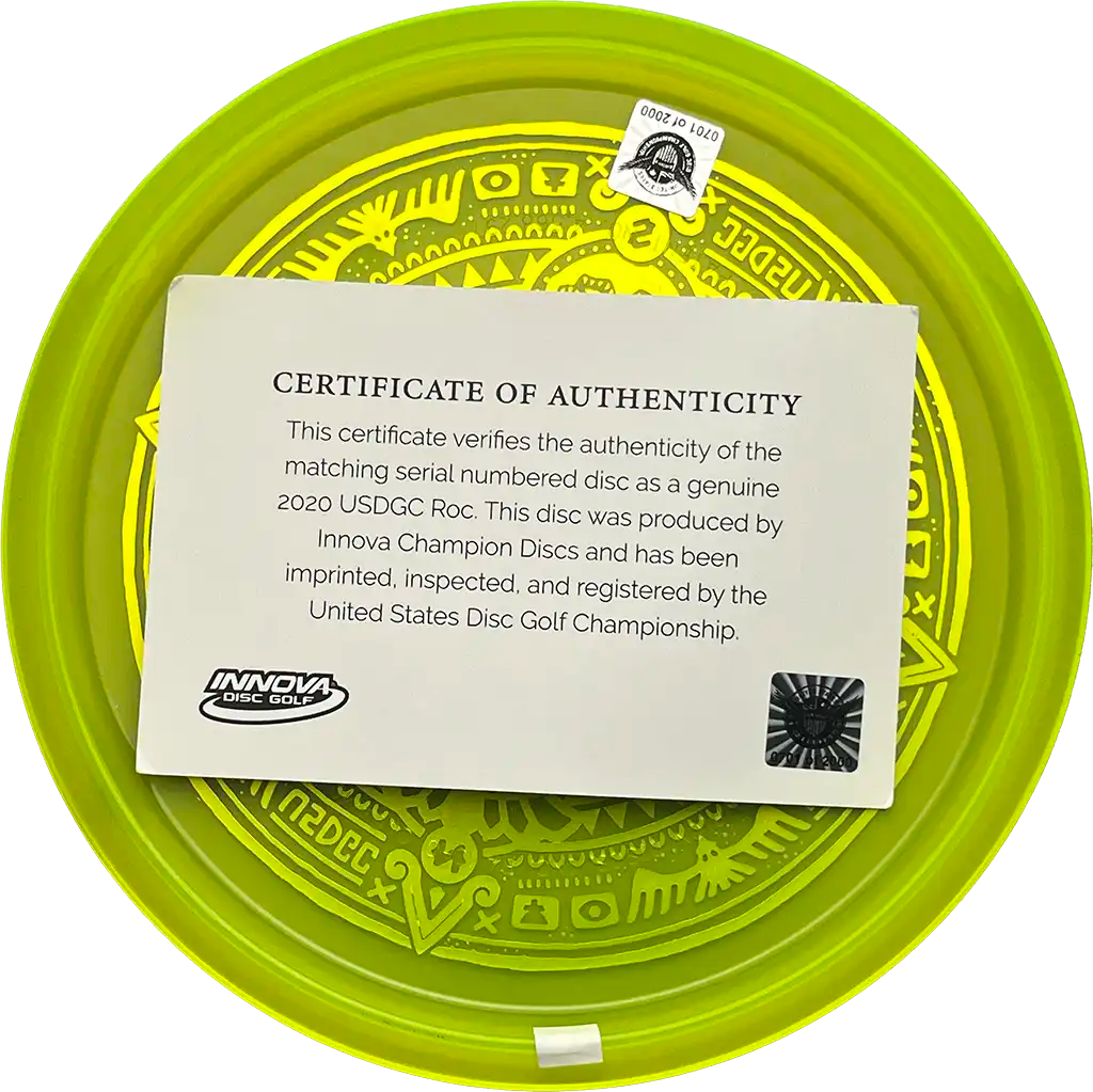 Champion Rancho Roc - Aztec Roc - 2020 USDGC #0701