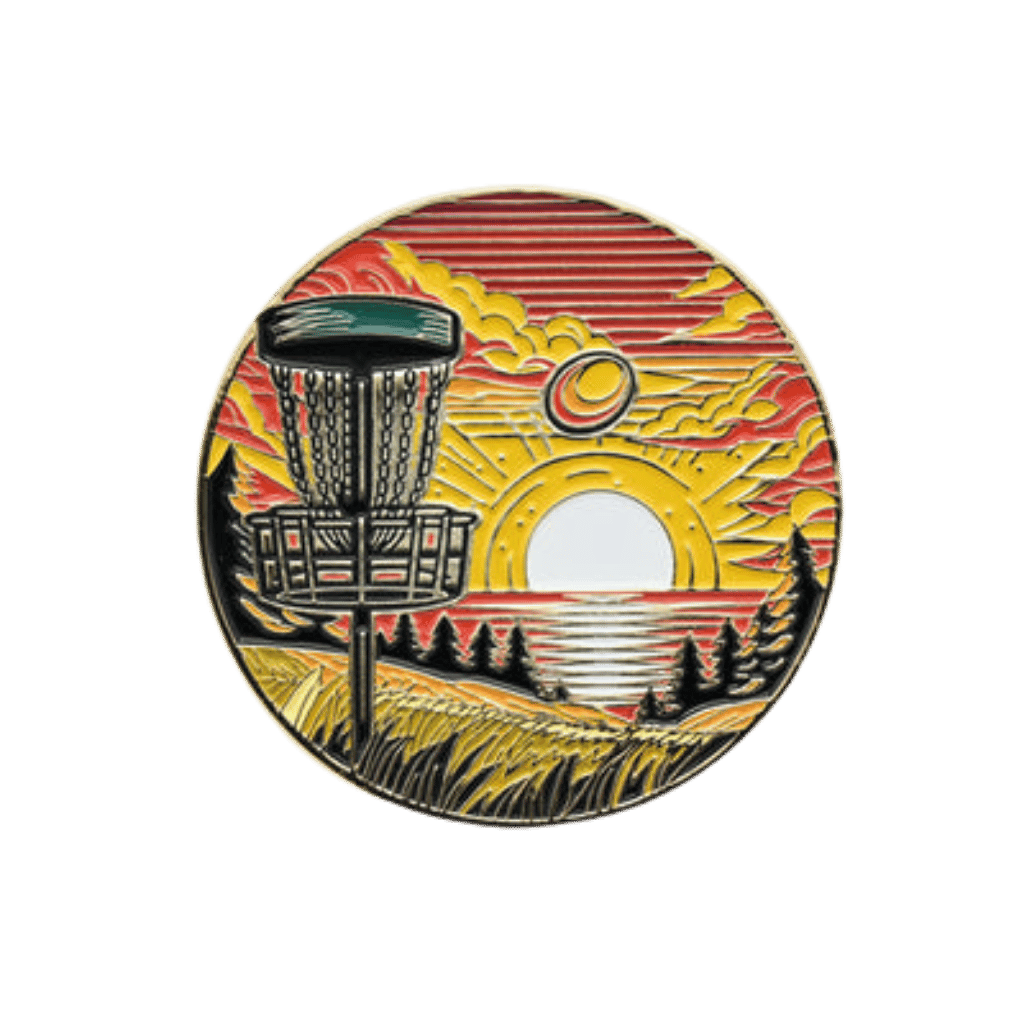 Pin - Disc Golf Sun Set