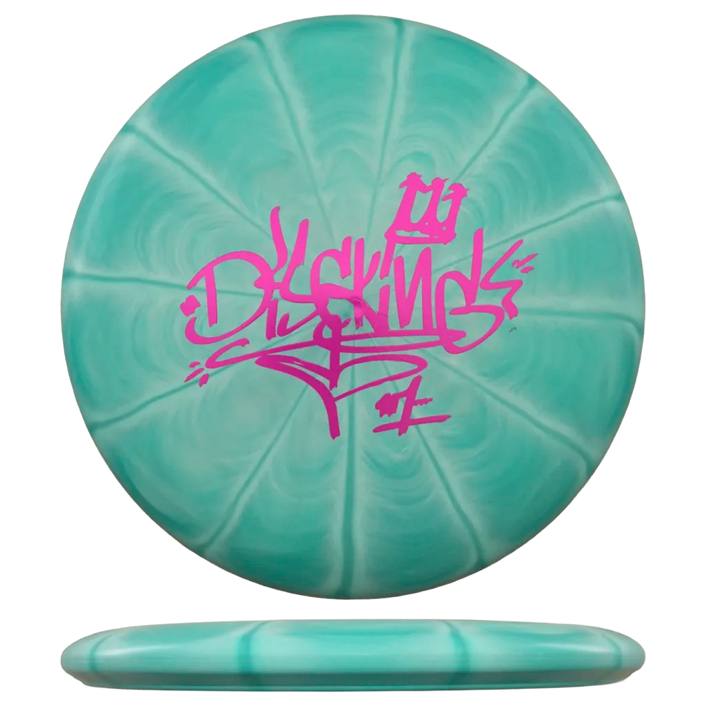 Flex 3 Vapor D-Line P1X - DiscKing Special Edition - Valkoinen/Turkoosi / Graffiti #1