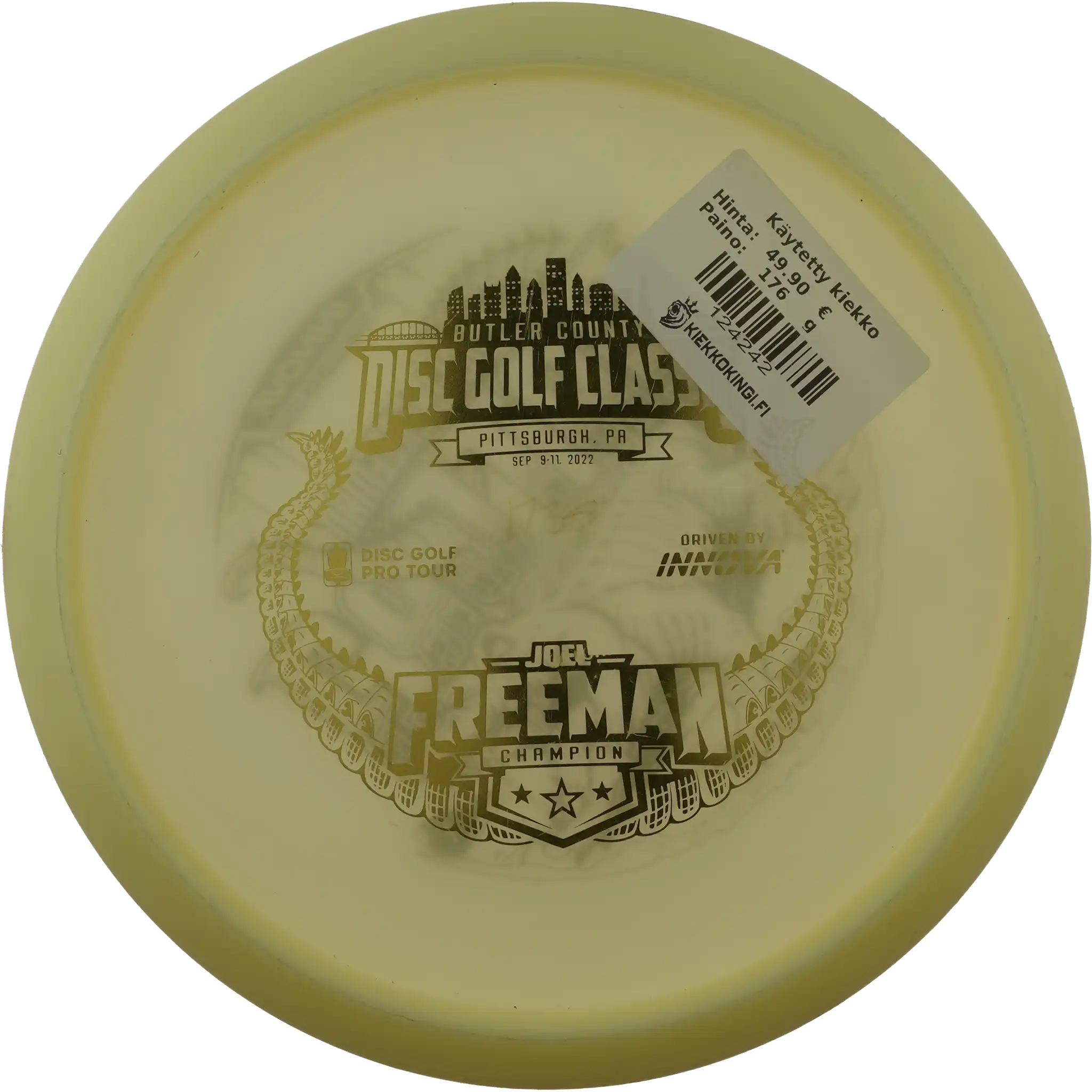 Glow Champion Gator3 - Joel Freeman - Butler County Disc Golf Classic