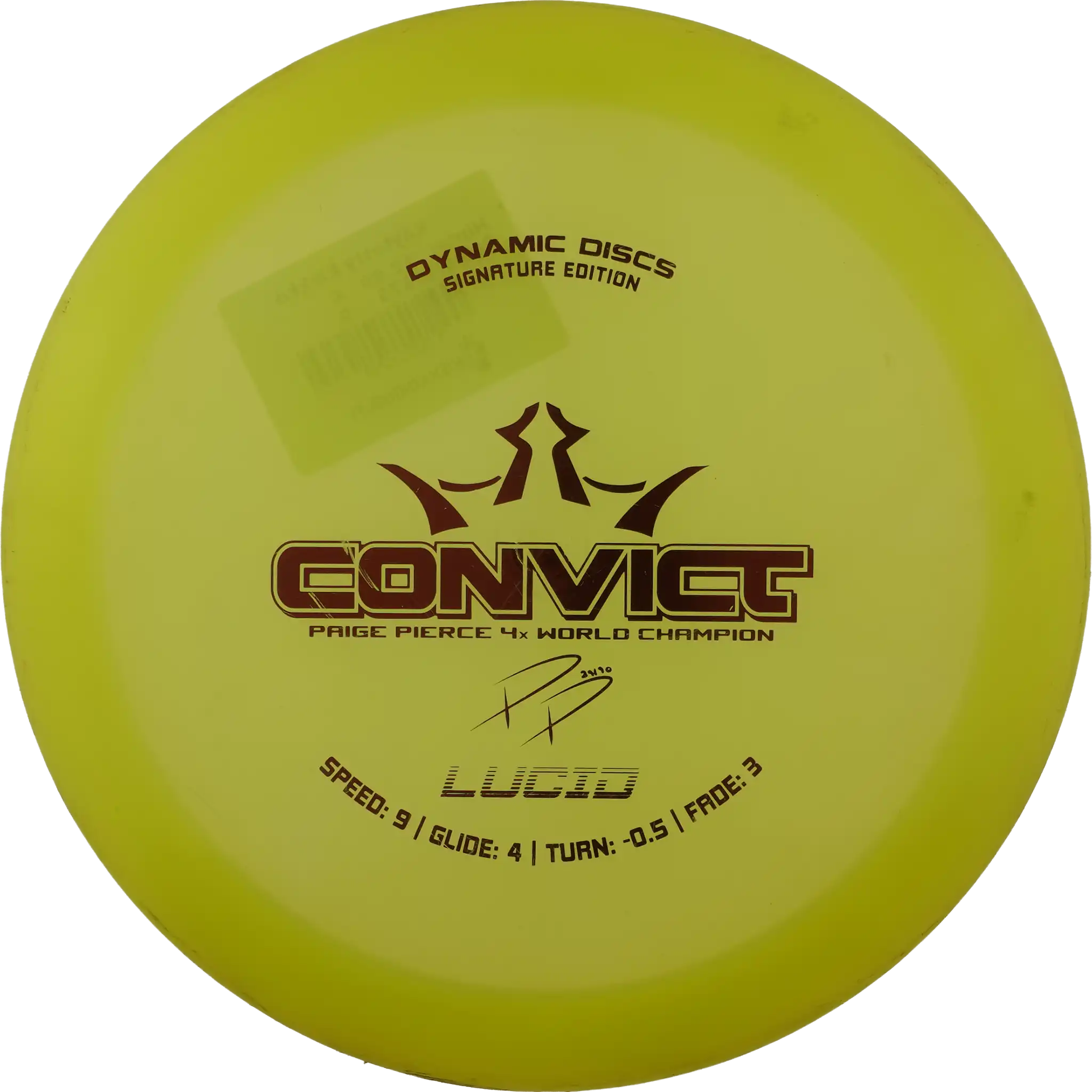 Lucid Convict - Paige Pierce 4X World Champion