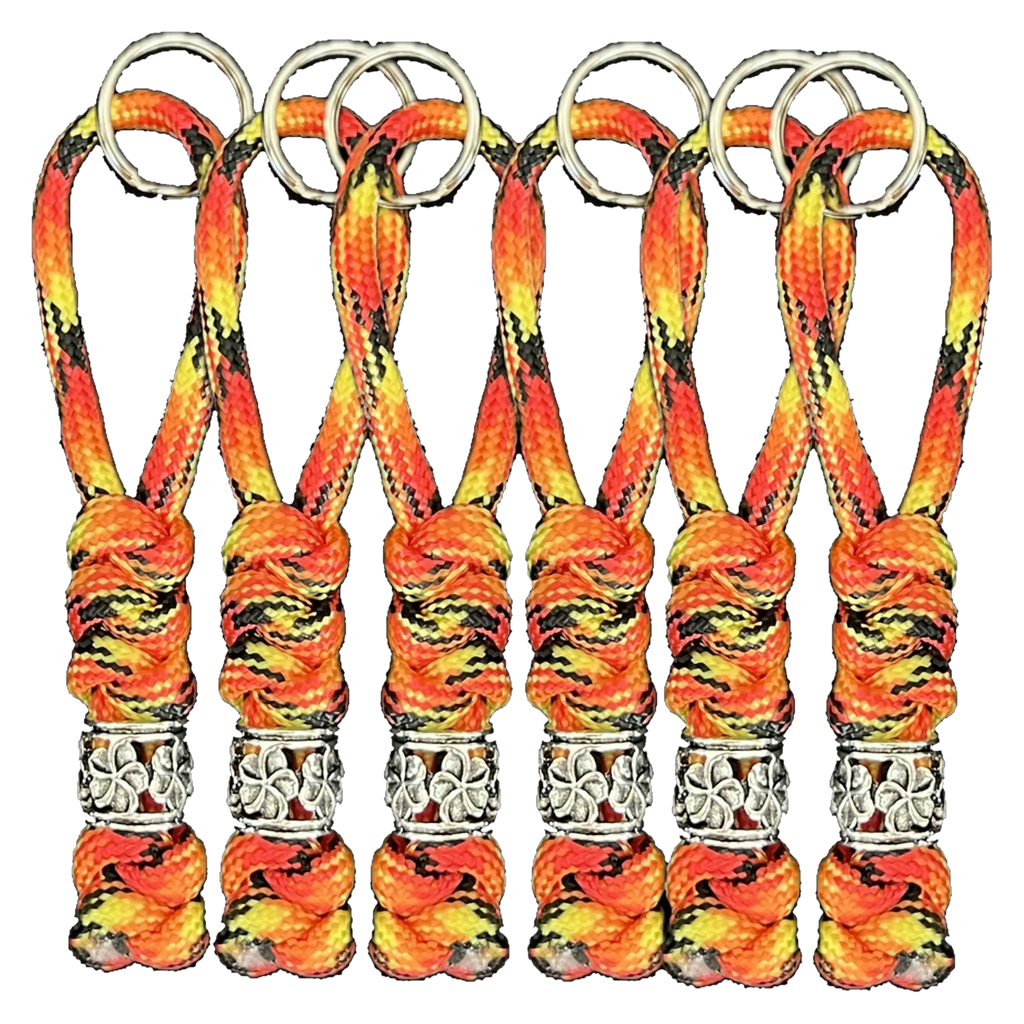 Premium Zipper Puller - Fire Camo