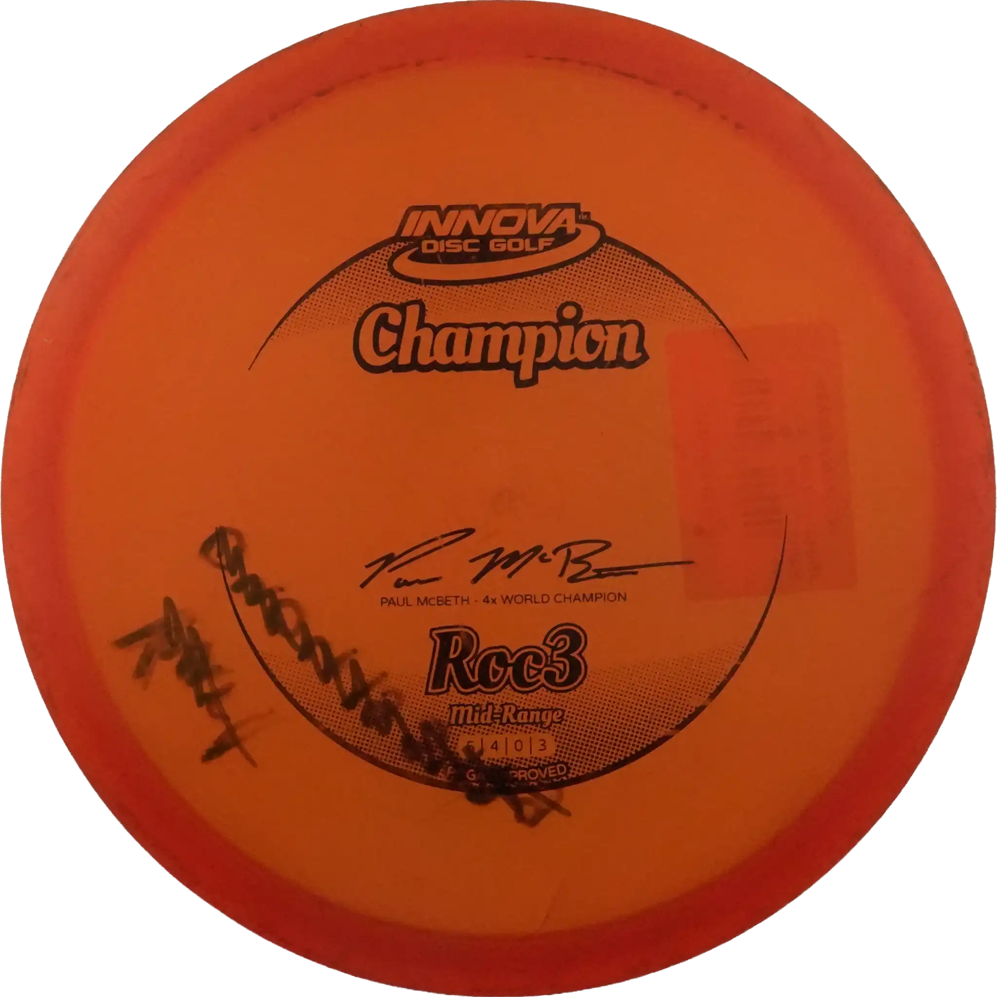 Champion Roc3 - Paul McBeth - 3x World Champion
